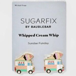 Sugar fix by BaubleBar Whipped Cream Whip Sundae Funday Earrings
NWT